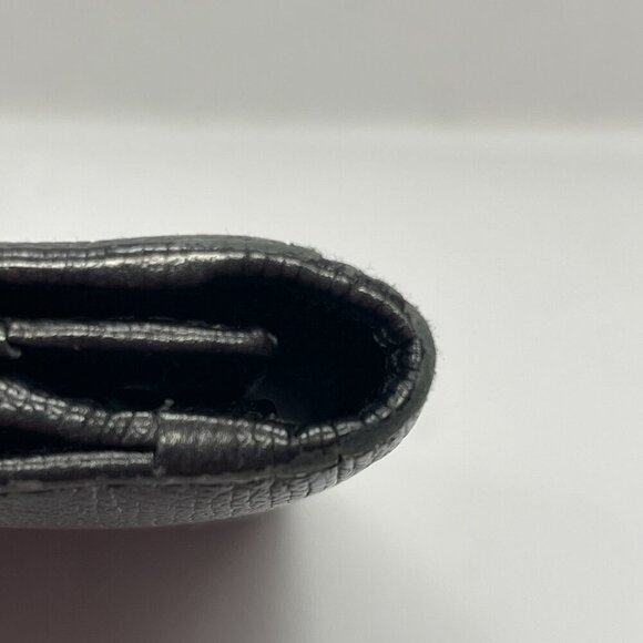 Chanel Series 10 Grained Calfskin CC Button Long Wallet - Black - Preowned - Picture 6 of 16